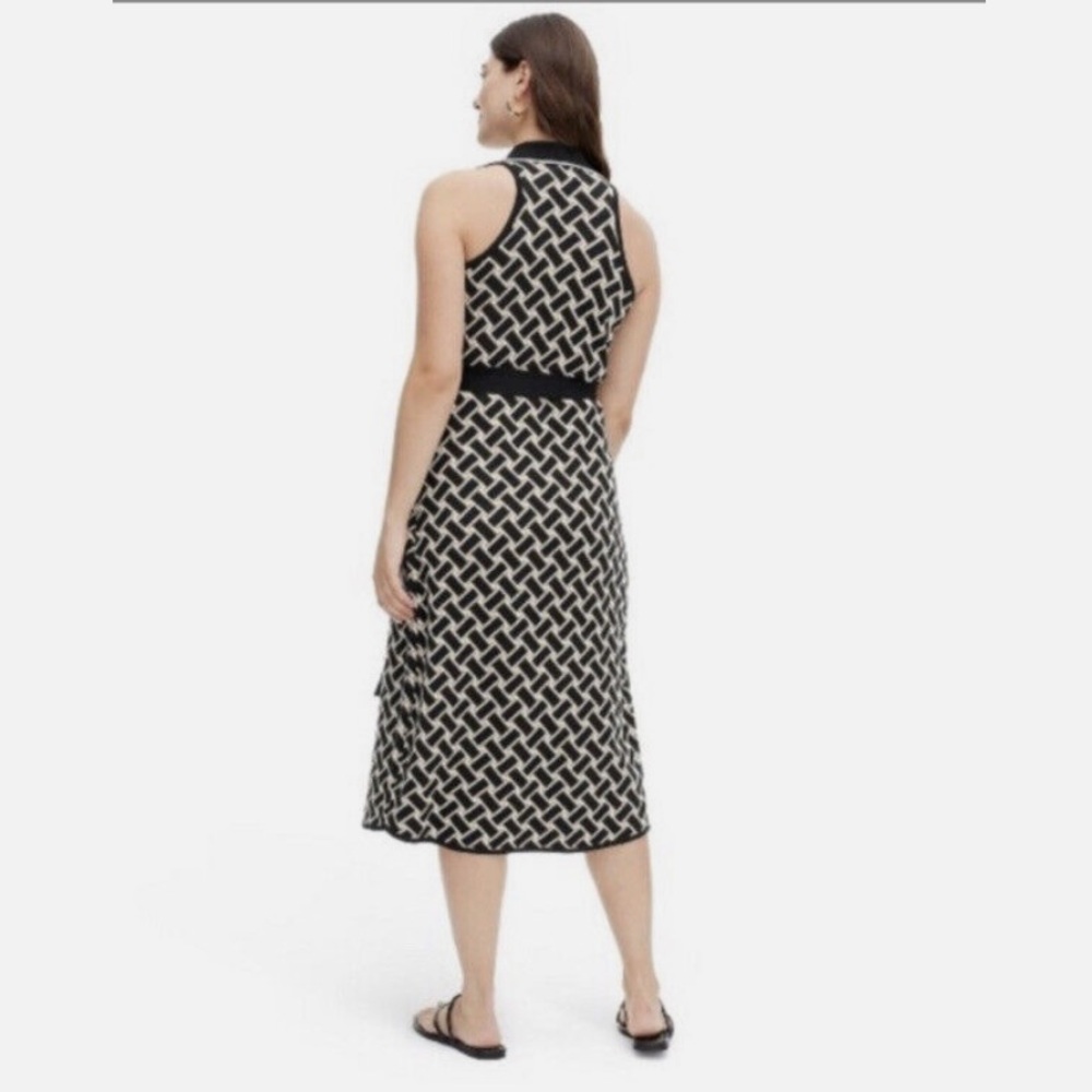 DVF Diane Von Furstenberg x Target Vintage Weave Neutral Knit Midi Wrap Dress XS - Picture 4 of 7
